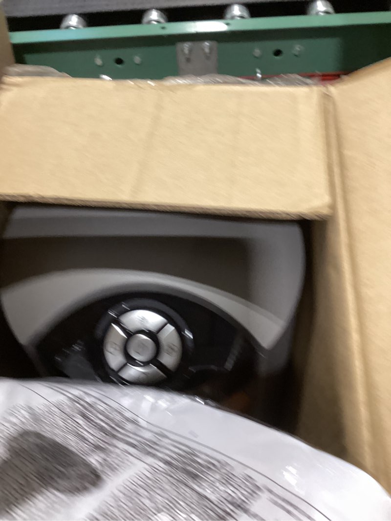 Condition photo showing New/Like New for Lasko Oscillating Tower Fan with Remote, Quiet Floor Fans for Bedroom, 42", Woodgrain and Grey, T42954