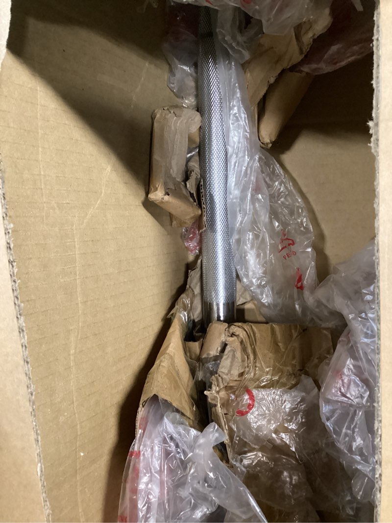 Condition photo showing Good Condition for Fitvids 2 Inch Olympic Barbell Bar for Powerlifting & Weightlifting, 700 Pound Capacity, Multiple Sizes 6FT Chrome