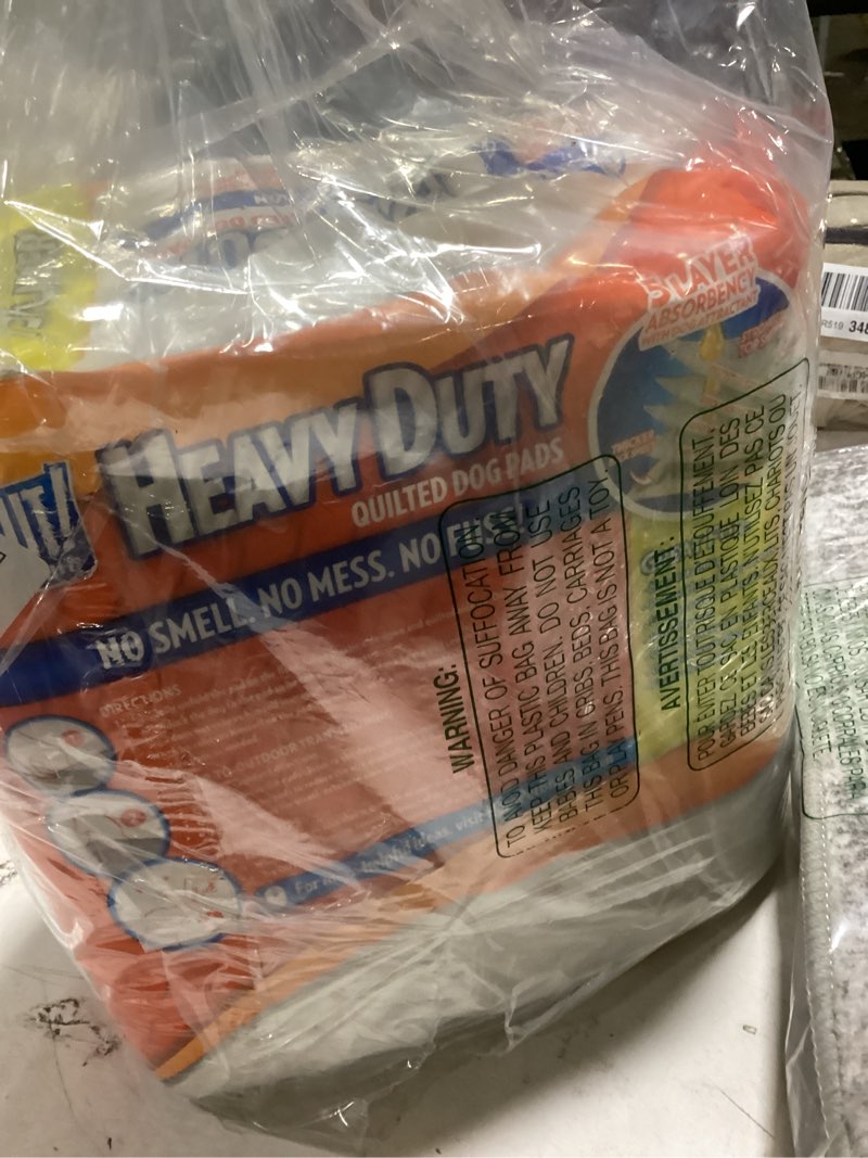 Condition photo showing As Is for out! petcare puppy pads xxl, heavy duty, leak proof pee pads for dogs, potty training & housebreaking, puppy essentials (26"x30", 30 count) white 30 count (pack of 1)