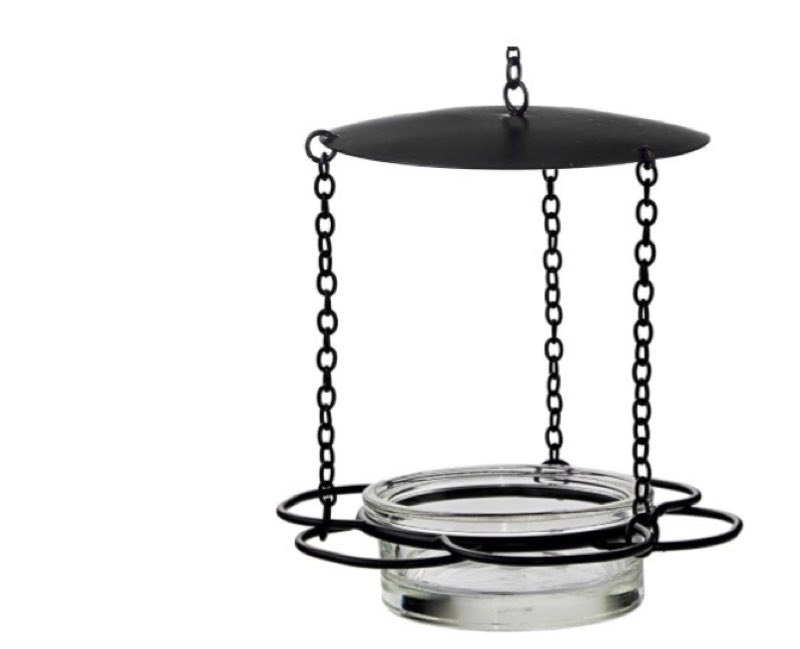 Mosaic Birds M446-200 Floral Bird Feeder Clear