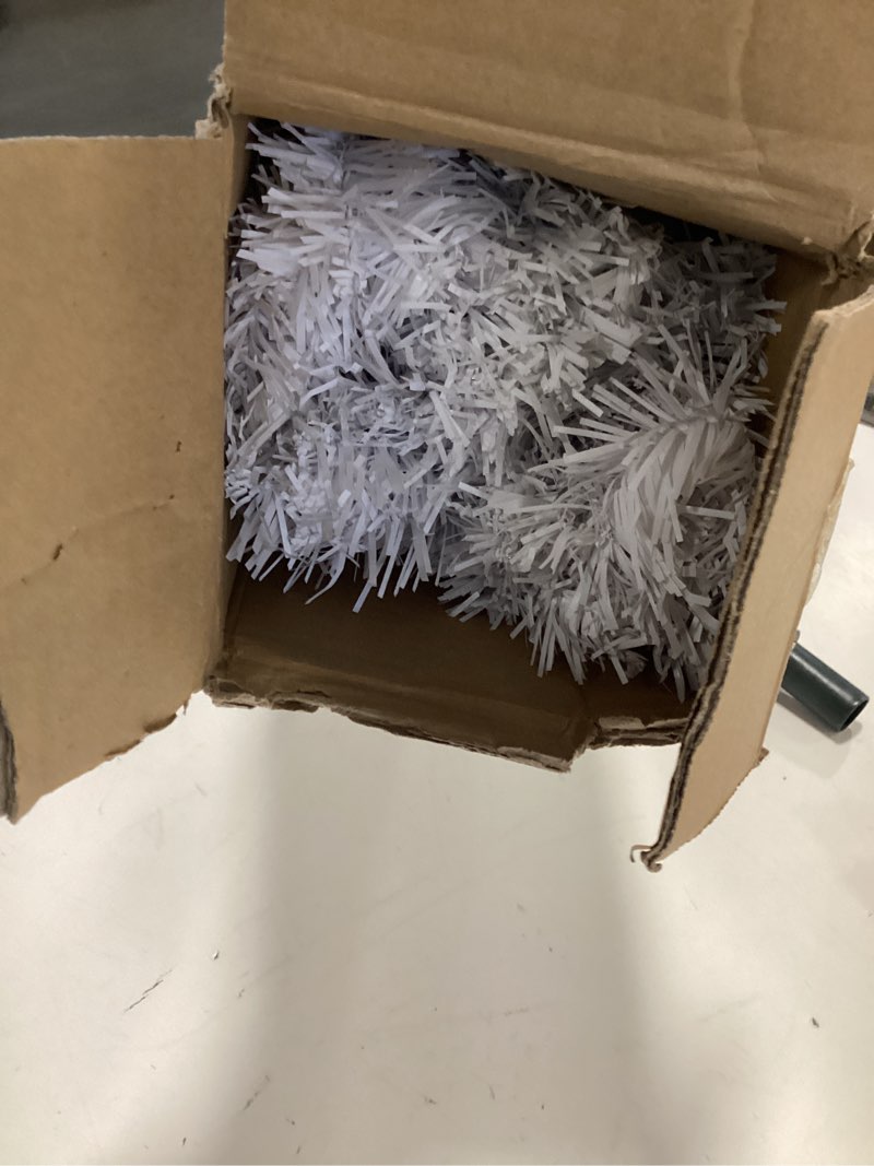 Condition photo showing As Is for 4ft White Christmas Tree - Premium Hinged Artificial Small Christmas Tree, Canadian Fir Full Bodied 4 Feet Tree with 320 Tips, Lightweight and Easy to Assemble Holiday Décor Tree with Metal Stand