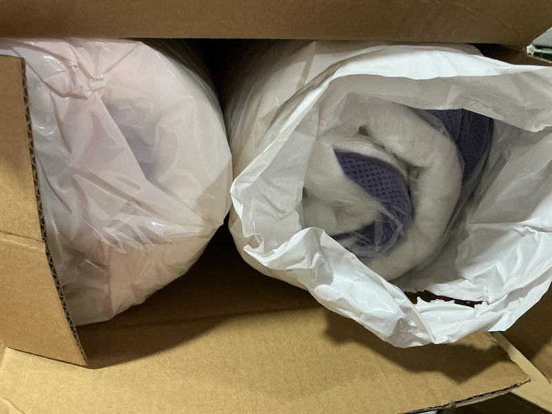 Condition photo showing Good Condition for homelab adjustable shredded memory foam pillows queen size, cooling bed pillows for sleeping with removable cover, medium pillows for side stomach & back sleepers, 2 packs 20"x28" queen (pack of 2) white