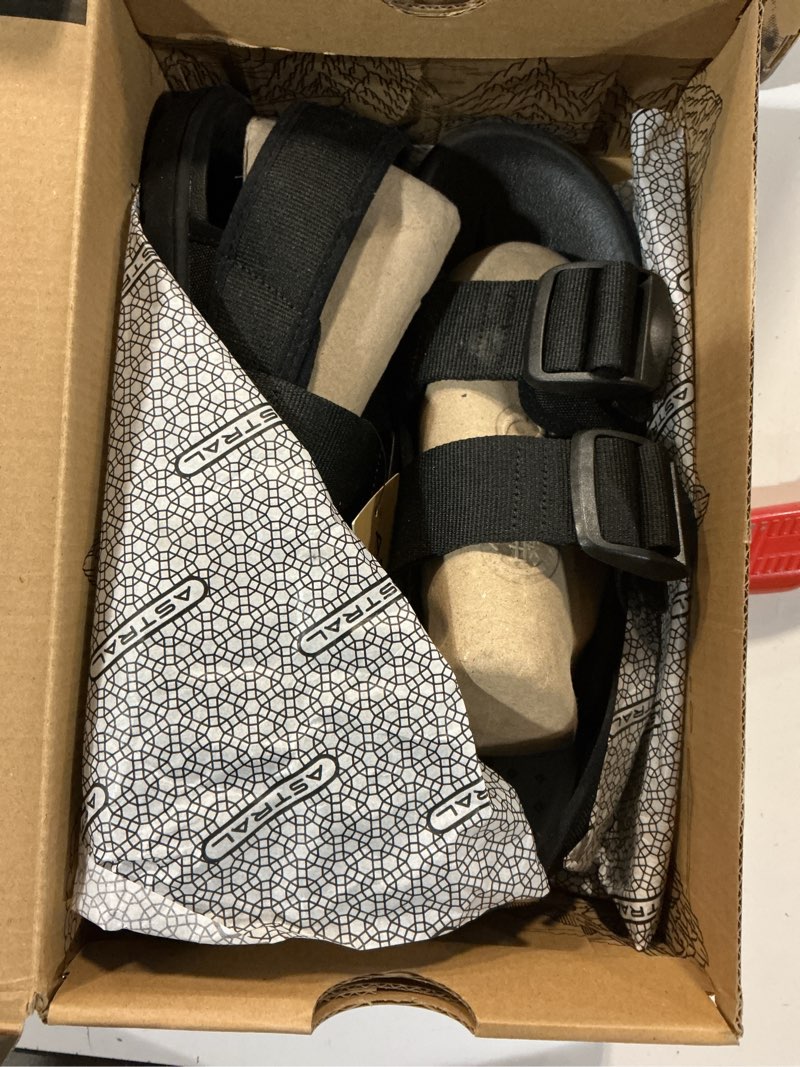 Condition photo showing New/Like New for size 10 astral men's webber sandals - comfortable, quick-drying water slides for water sports, rafting, & casual wear