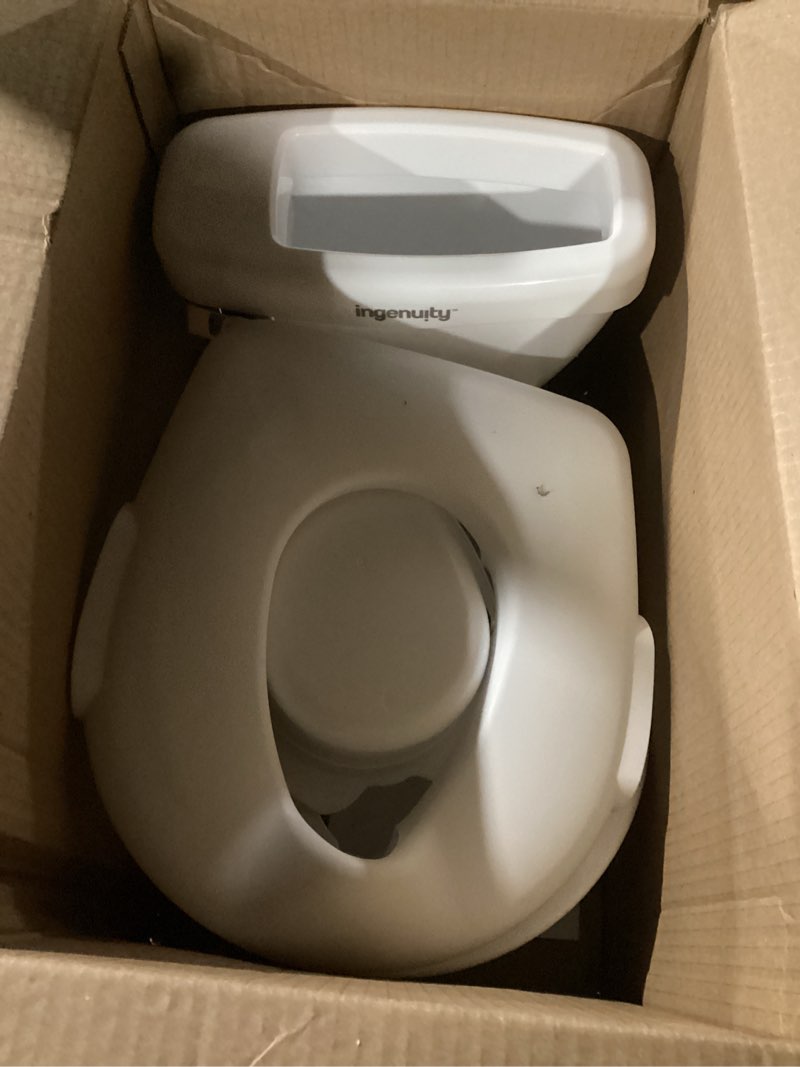Condition photo showing Good Condition for Summer Infant by Ingenuity My Size Potty Pro in White, Toddler Potty Training Toilet, Lifelike Flushing Sound, for Ages 18 Months+, Up to 50 Pounds