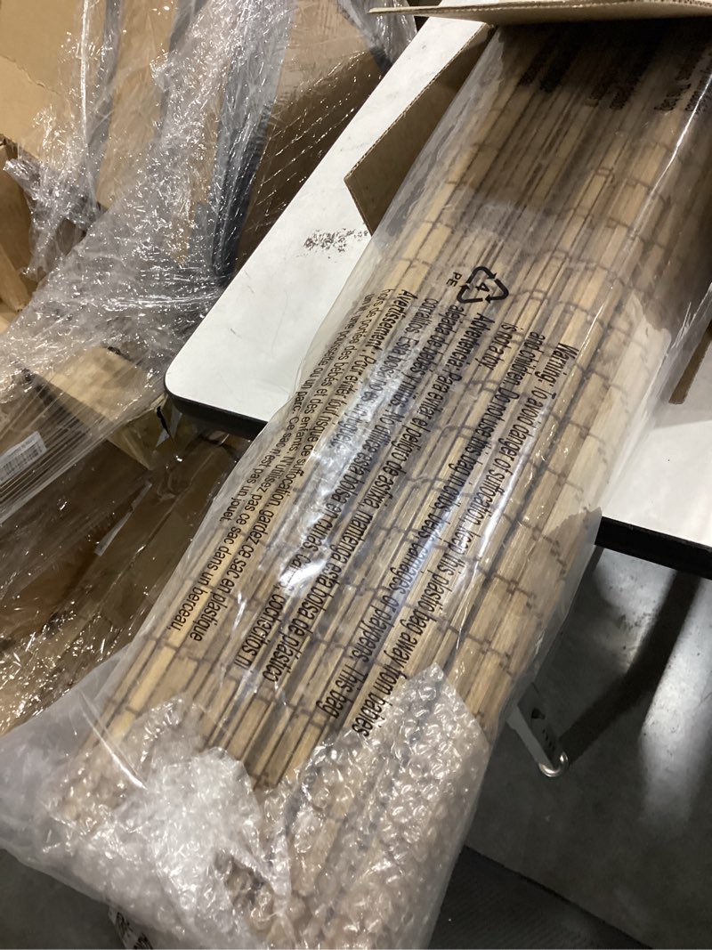 Condition photo showing Good Condition for bamboo blinds for interior windows, custom bamboo shades for indoor windows, roller shades for indoor window and outdoor patio, decks, porches, backyards f 36"w x 72"h