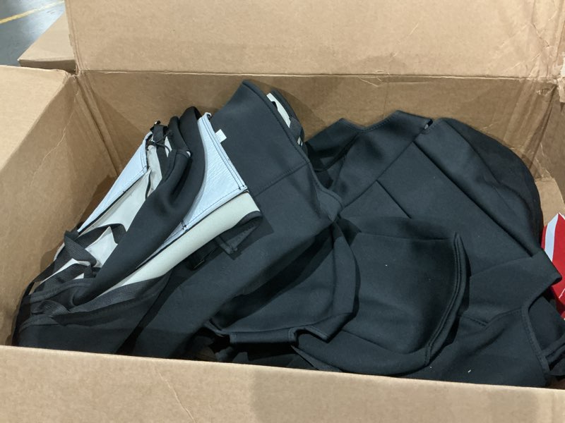 Condition photo showing Good Condition for ekr ram 2500 seat covers custom fit for (crew cab) ram (2500) big horn/tradesman 2019-2025 &laramie/tradesman 2026 & (3500) big horn/tradesman 2019-2026-neoprene(black) neoprene (black) 2019-2026(crew cab)rear solid bench w/no armrest