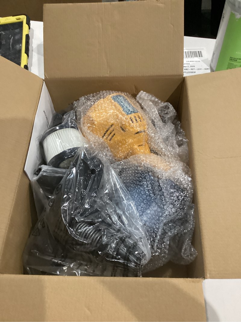 Condition photo showing Good Condition for Cordless Vacuum for DeWalt 20V Battery, 5 in 1 Handheld Electric Vacuum Cleaner with 400W Powerful Motor, 46 CFM Portable Hand Vacuum for Home Pet Hair, Car (Battery Not Included) Vacuum for Dewalt Battery