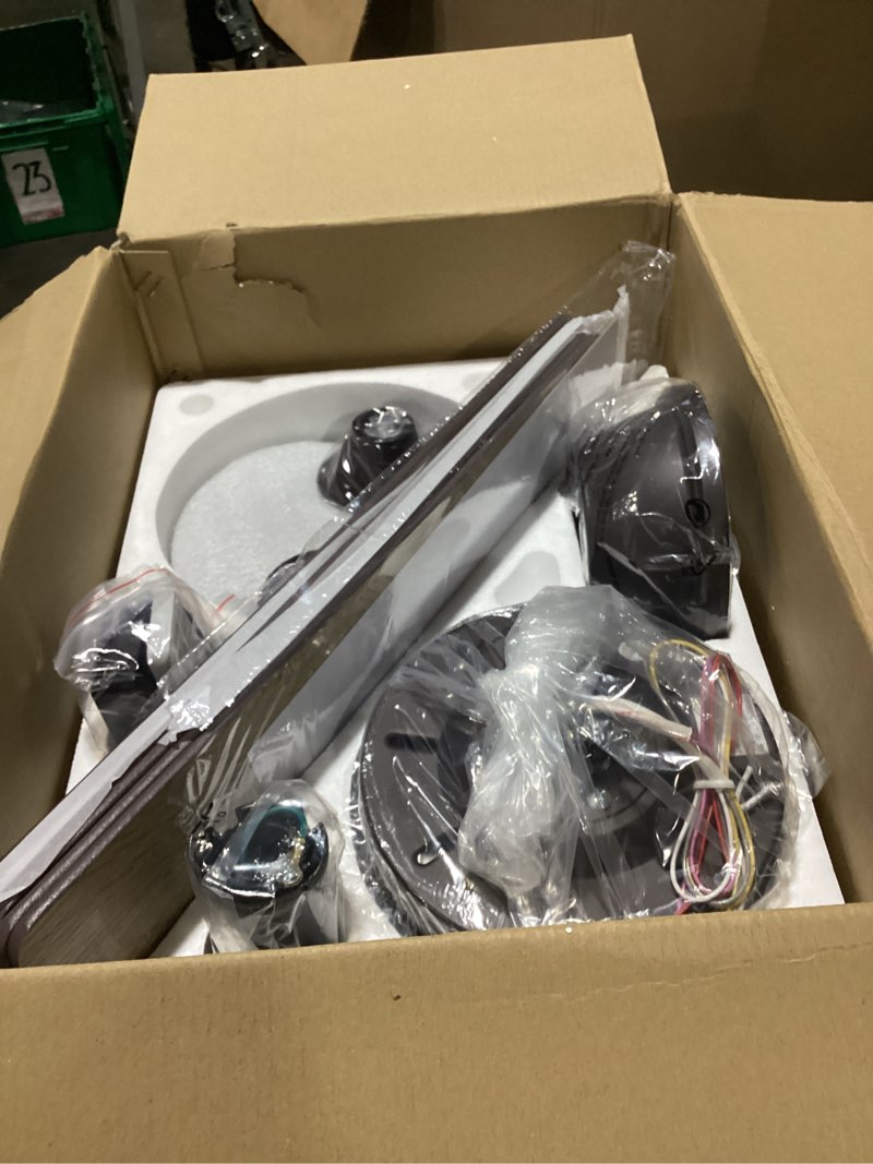 Condition photo showing Good Condition for fanbulous 42 inch ceiling fans with lights and remote, stepless color temperature change & dimmable 20w led ceiling fan, 6 speeds reversible quiet dc motor for bedroom, living room, oil bronze oil bronze 42 inch