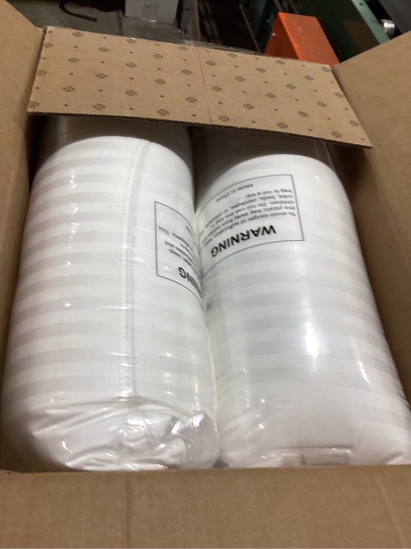 Condition photo showing Good Condition for beckham hotel collection bed pillows standard/queen size set of 2 - original soft down alternative pillow for sleeping - soft support for back, stomach or side sleepers queen / standard white