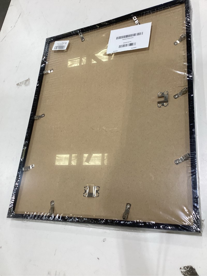 Condition photo showing item condition for MENNTHUI 15x19 Black Picture Frame, Wall Mounting Horizontally or Vertically, Decoration for Photos, Paintings, Posters, Artwork