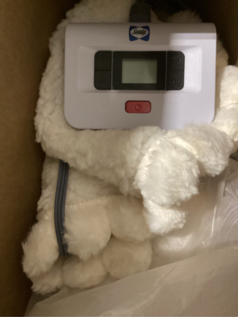 Condition photo showing Good Condition for Sealy Electric Blanket Full Size 72"*84",Super Cozy Faux Fur to Sherpa Reversible Heated Blanket Full Size with 10 Heating Levels & 1-12 Hours Auto Off Overheating Protection Machine Washable,Beige Beige Full Size 72" x 84"