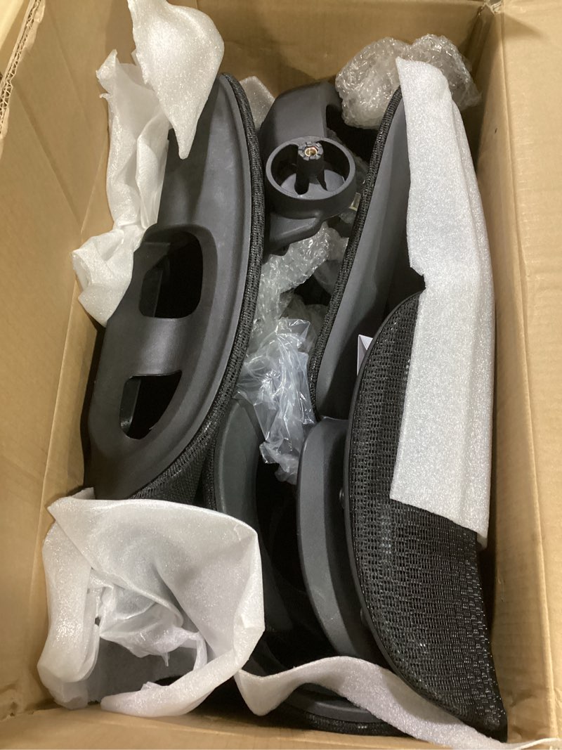 Condition photo showing As Is for Alllion Ergonomic Mesh Office Chair, Home Desk Chair Comfy High Back with Adjustable Lumbar Support, 3D Headrest, Flip-up Arms, Big and Tall Reclining Computer Gaming Chairs for Men Women, Black