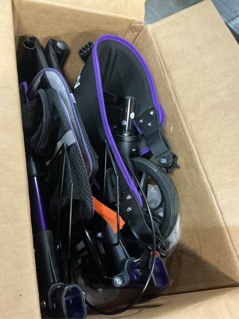 Condition photo showing Good Condition for walkers for seniors, rollator walker with seat, 350 lb weight capacity, 18" big seat, 8" all-terrain wheels, 6-level adjustable height, lightweight aluminum frame rollator walkers for seniors (purple)