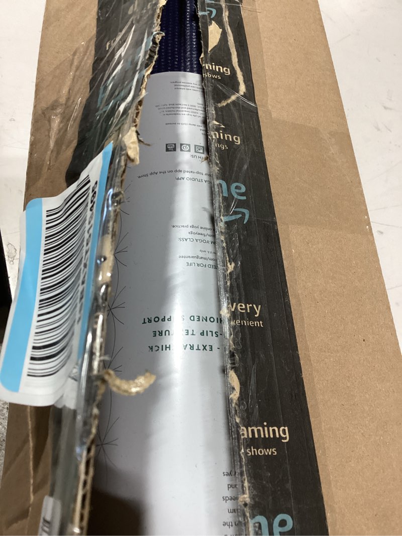 Condition photo showing Good Condition for gaiam yoga mat - premium 6mm print extra thick non slip exercise & fitness mat for all types of yoga, pilates & floor workouts (68"l x 24"w x 6mm thick) alignment print (ink)