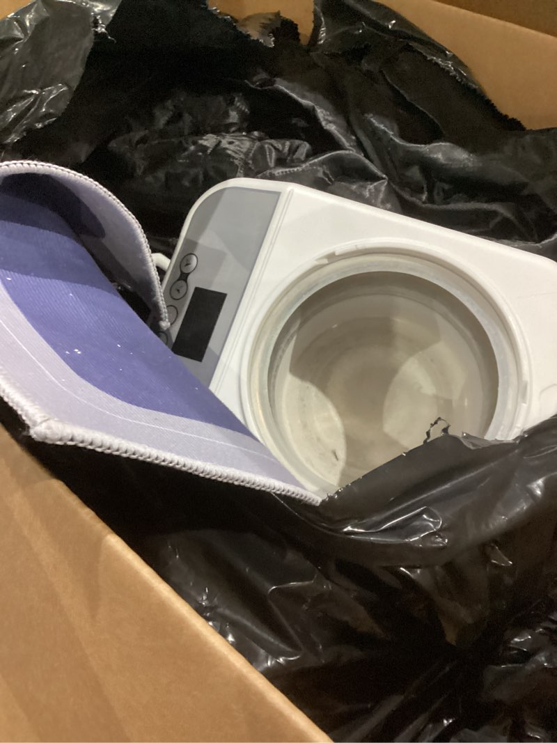 Condition photo showing As Is for smartmak sauna steamer, portable 4l upgrated steam pot generator with remote control, spa machine with timer display herbal box for steam saunas, 110v us plug- grey grey01