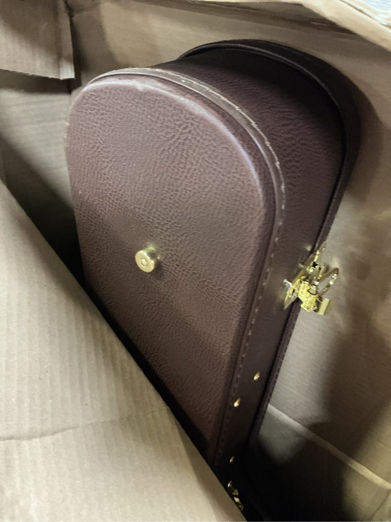 Condition photo showing As Is for cort modern masterpiece series acoustic-electric guitar w/case transparent black gloss