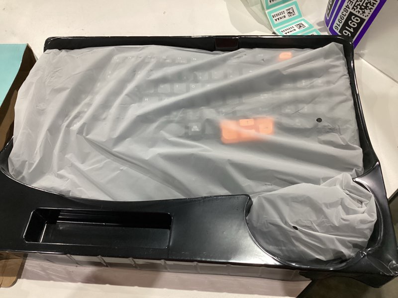 Condition photo showing Good Condition for Wireless Keyboard and Mouse Combo, 2.4G Wave Keys Ergonomic Keyboard with Palm Rest and 3 DPI Silent Mouse, Compact Size for Natural Typing, Spill-Resistant, for Windows/PC/Laptop/Mac(Black)