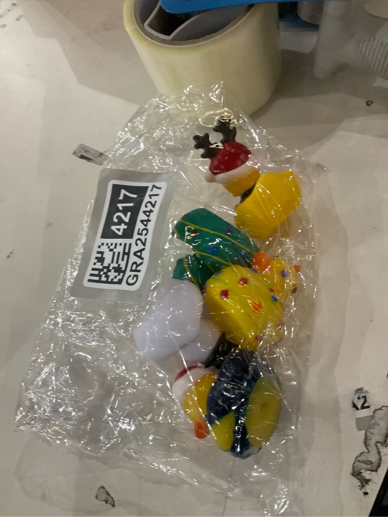 Condition photo showing New/Like New for Anditoy 5 Pack Christmas Rubber Ducks Toys Bath Toys for Kids Toddlers Christmas Stocking Stuffers Party Favors Birthday Gifts