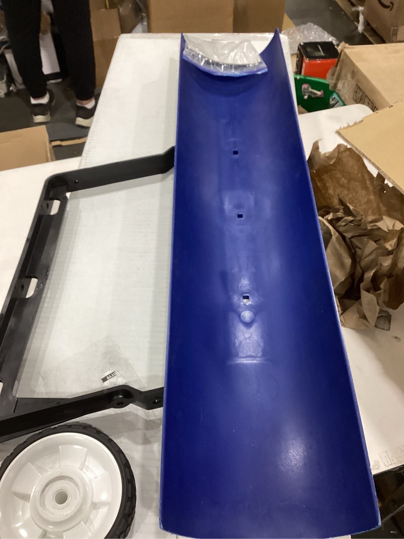 Condition photo showing New/Like New for The Snowcaster 30SNC 36-inch Bi-Directional Wheeled Snow Shovel Pusher and Barn Shovel, 7.5" x 36 ", Blue 36 x 7.5 Inch