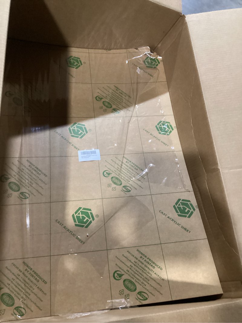 Condition photo showing Good Condition for KINLINK 24x36 Plexiglass Sheets 1/8 inch Thick - 3mm White Cast Acrylic Sheet, Plastic Board Polycarbonate Sheet for DIY Project, Craft, Table Top, Acrylic Sign and Wedding Invitation 2 Pack 24x36 White 2