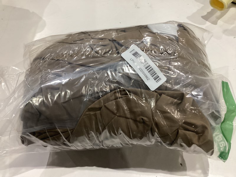Condition photo showing Good Condition for Elegant Comfort 1500 Premium Hotel Quality 18-24 Inches Deep - Extra Deep Pocket Single Fitted Sheet for High Mattress, Luxury and Softest, Smart Pocket - Wrinkle Free, King, Taupe Taupe King - EXTRA DEEP Pocket