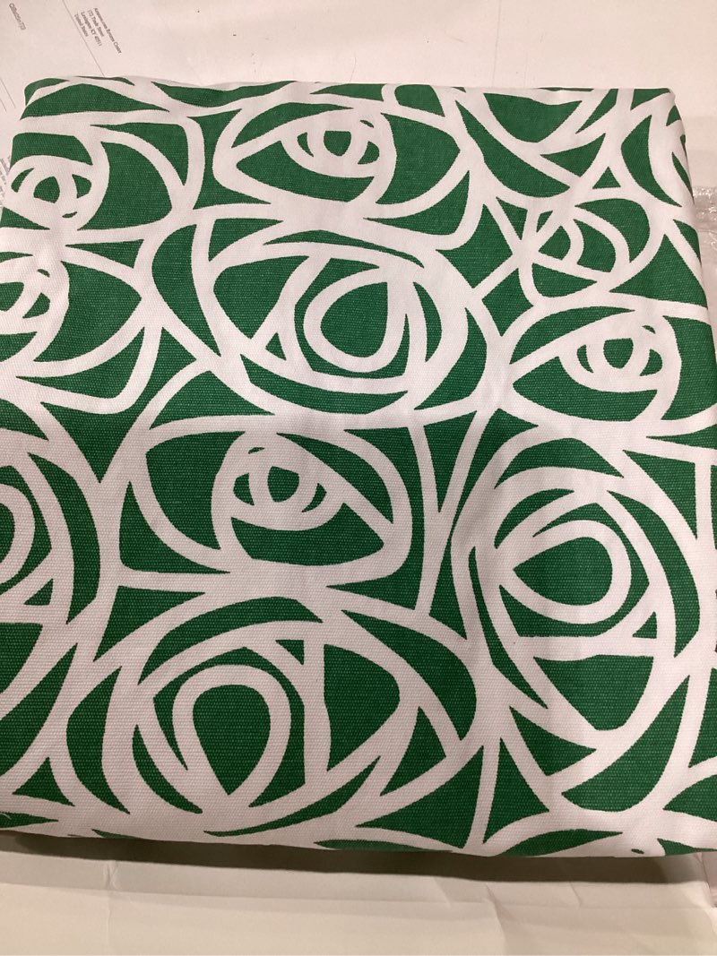 Condition photo showing New/Like New for posh stuffable kids stuffed animal storage bean bag chair cover - childrens toy organizer, large 38" - pattern chevron green and white