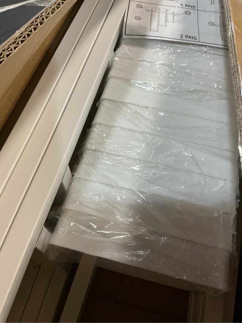 Condition photo showing Good Condition for Asee'm Flower Display Stand With 12PCS Buckets 3 Tier Flower Cart Display Stand with Wheels Heavy Duty Moving Metal Plant Stand Flower Bar Flower Rack for Florist Indoor Outdoor Patio Garden White 37"L x 23.62"W x 31.5"H White