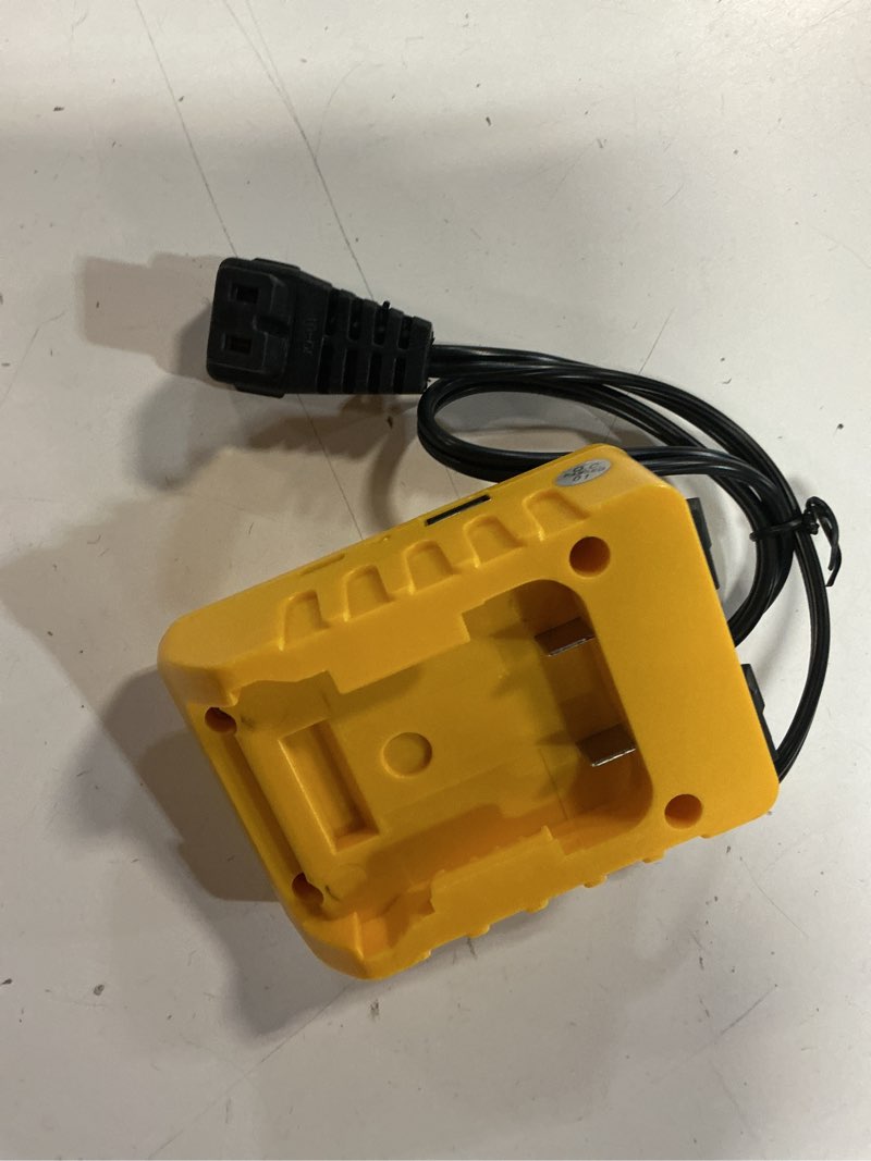 Condition photo showing Good Condition for 12v car refrigerator adapter compatible with 18v/20v dewalt battery inverter for cooler with usb & type-c charging for road trip, jobsite compatible with most brands