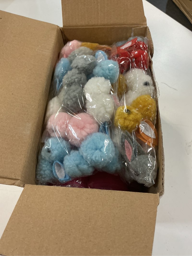 Condition photo showing New/Like New for grastfu 36 pack easter eggs fillers with mini bunny plush basket stuffers with toys inside bunny mini stuffed animal, easter eggs hunts party favors surprise eggs for kids toddlers boys girls