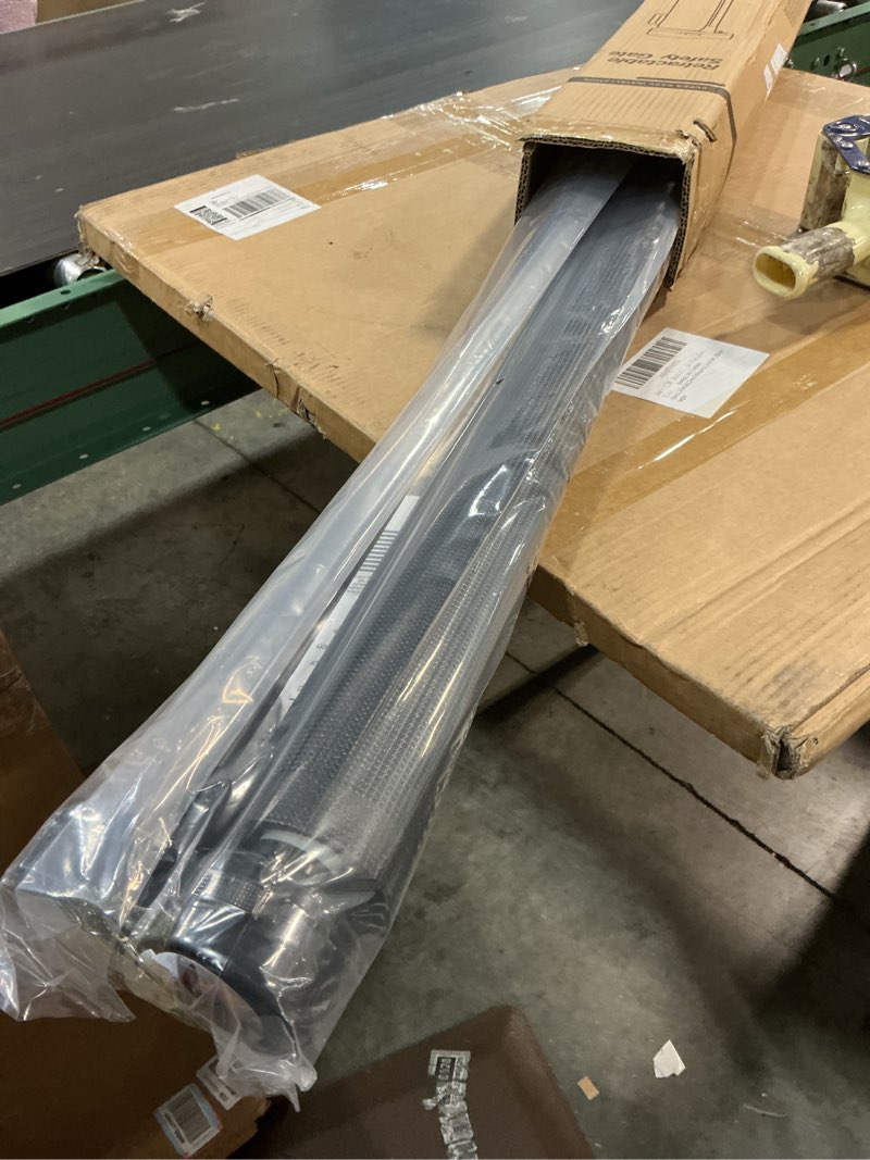 Condition photo showing New/Like New for Retractable Baby Gate for Doorways and Stairs, Mesh Safety Gate for Pet, Indoor & Outdoor Use, One-Hand Operation, Easy Installation, 33.6\" Tall, Expands to 55\" Wide?Black,33.6\"x55\") 33x55 Inch Black