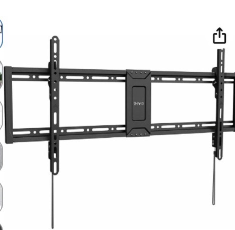 vivo extra large heavy-duty 60 to 100 inch lcd led curved and flat panel screen, tv wall mount brack