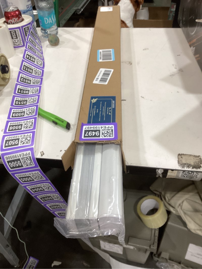 Condition photo showing New/Like New for joydeco no tools no drill blinds for indoor windows, cordless window blinds cellular shades top down bottom up blackout honeycomb blinds thermal insulated noise reduction (white, 30" w x 64" h)
