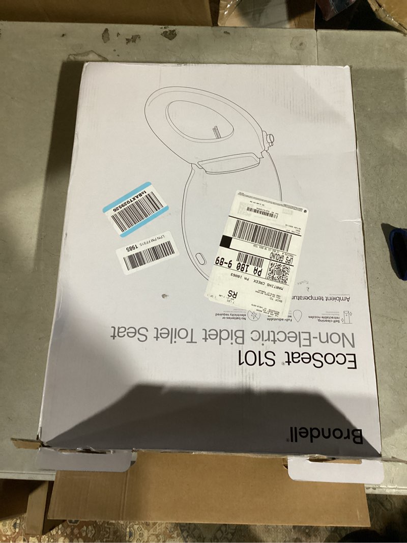 Condition photo showing Good Condition for brondell bidet toilet seat non-electric swash seat, fits round toilets, white – dual nozzle system, ambient water temperature – bidet with easy installation s101 round