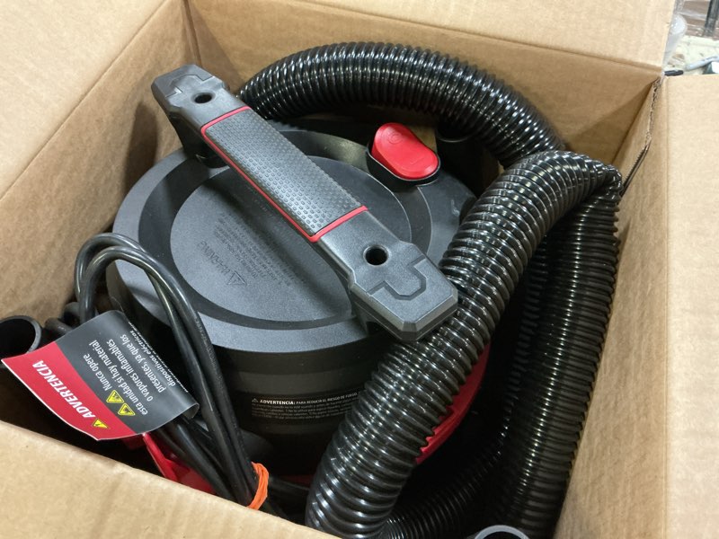 Condition photo showing Good Condition for hyper tough at18203p-3b 3 gallon 3.5 hp poly wet dry vacuum, lightweight, 6.5 ft