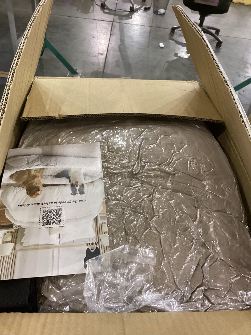 WROS Human Dog Bed, Large Dog Beds for Humans Size Fits You and Pets, Washable Faux Fur Orthopedic H