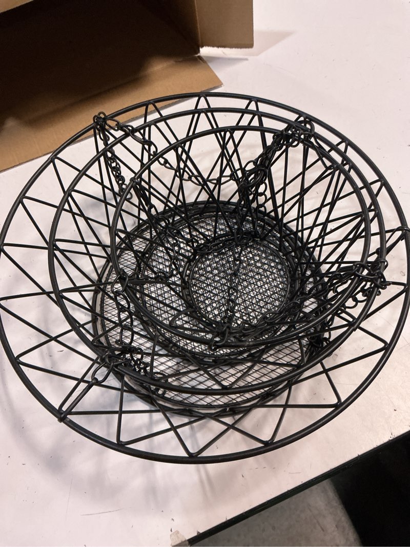 Condition photo showing New/Like New for 3 tier hanging basket-black new-3416328