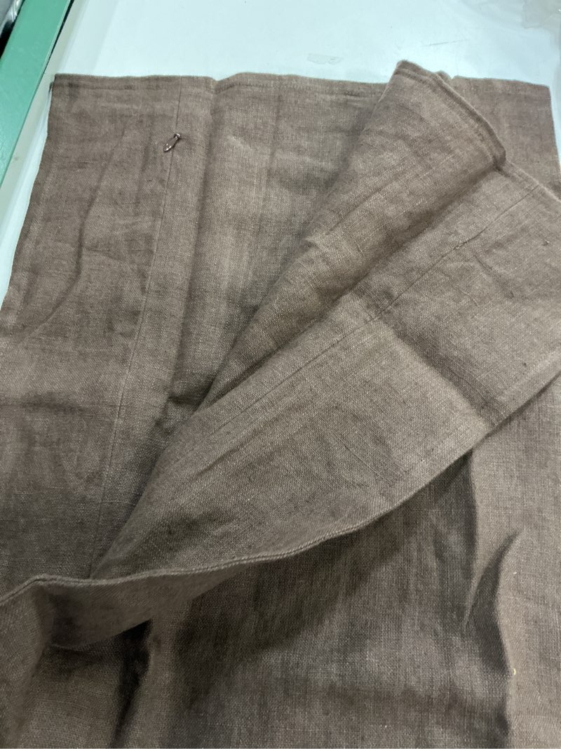 Condition photo showing Good Condition for quince, european linen flange edge one pillow cover 36”x14”espresso