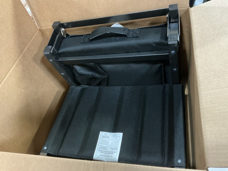 Condition photo showing Good Condition for (Similar)(2 packs)LOPHURA Bleachers Chair for Stadium, Bleachers Chair with Backrest, Wide Padded Cushion and Cup Holder, Black Microfiber, Microfiber Lounge Chair Cover (Large)