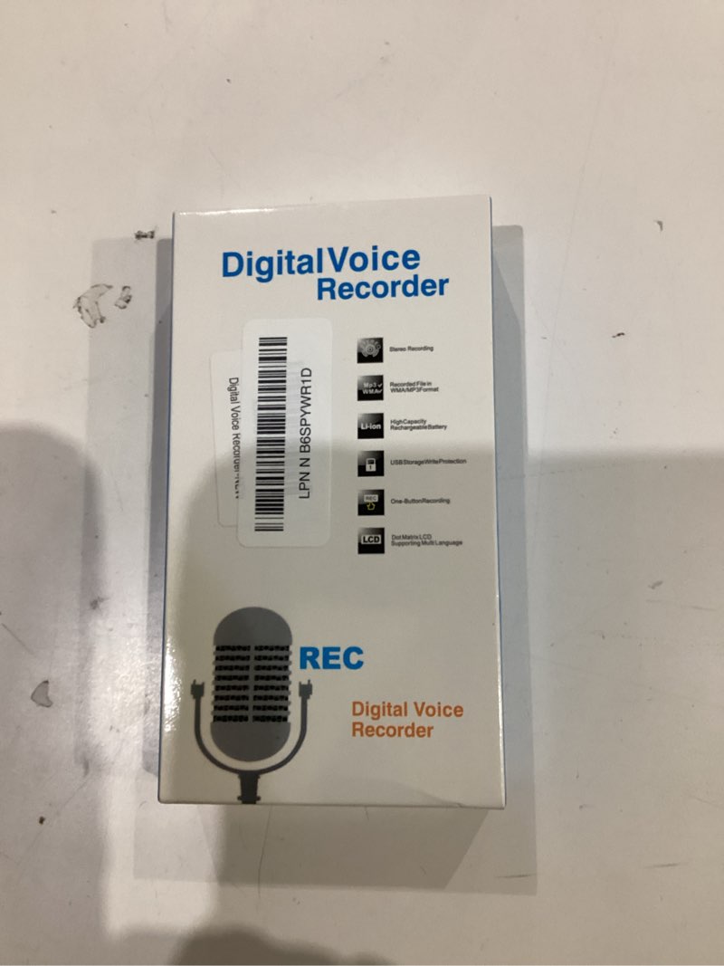 Condition photo showing New/Like New for 64GB Voice Activated Recorder for Lectures Meetings - (4800Hrs) Digital Voice Recorder with AI Noise Reduction, Dictaphone Recording Device for Interviews & Work & Class - Tallkcoder