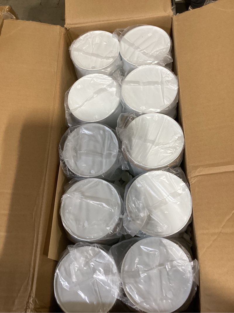 Condition photo showing Good Condition for auihiay 10pcs flower centerpieces for tables, hydrangea artificial flowers with metal vase, artificial rose baby's breath flower bouquets for spring wedding bridal tea party table home reception decor white