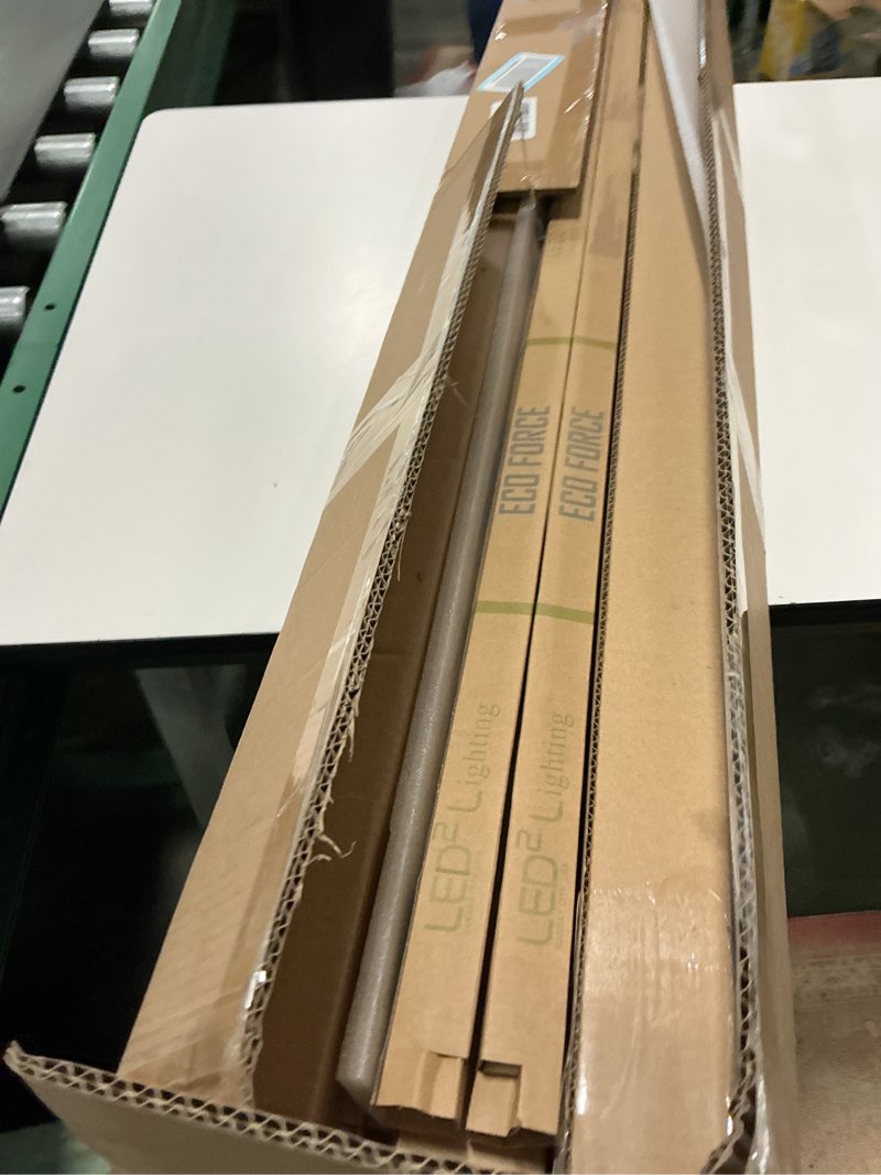 Condition photo showing New/Like New for (4 Pack) 4FT T5 LED Shop Light,6500K,20W,2300LM(Super Bright White) Linkable LED Integrated Fixture,Garage Ceiling and Cabinet Light,Strip Light,Corded Electric with ON/Off Switch