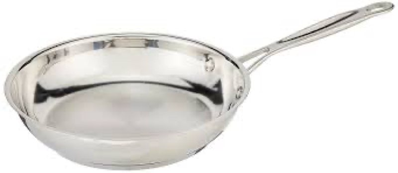 Cuisinart 722-20 8-Inch Chef's-Classic-Stainless-Cookware-Collection, 8", Open Skillet