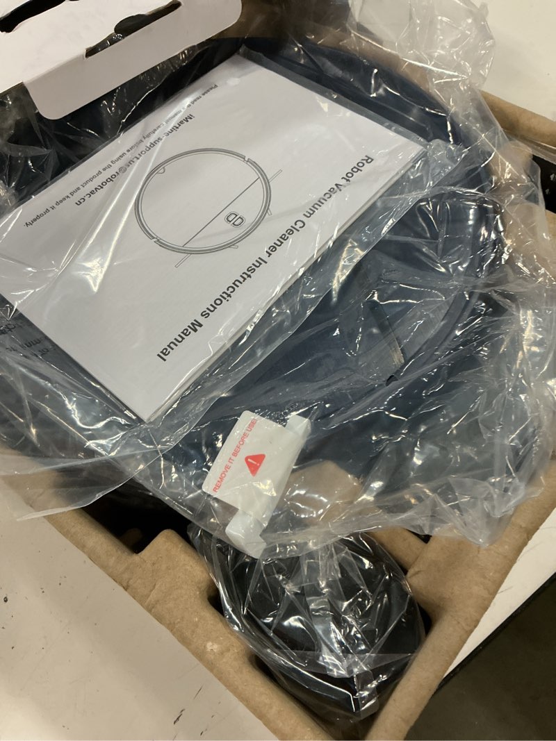Condition photo showing Good Condition for robot vacuum cleaner and mop combo with app/voice/remote control, schedule, strong suction, tangle-free, slim, quiet, auto recharge for homes with pets, low pile carpet & hard floors