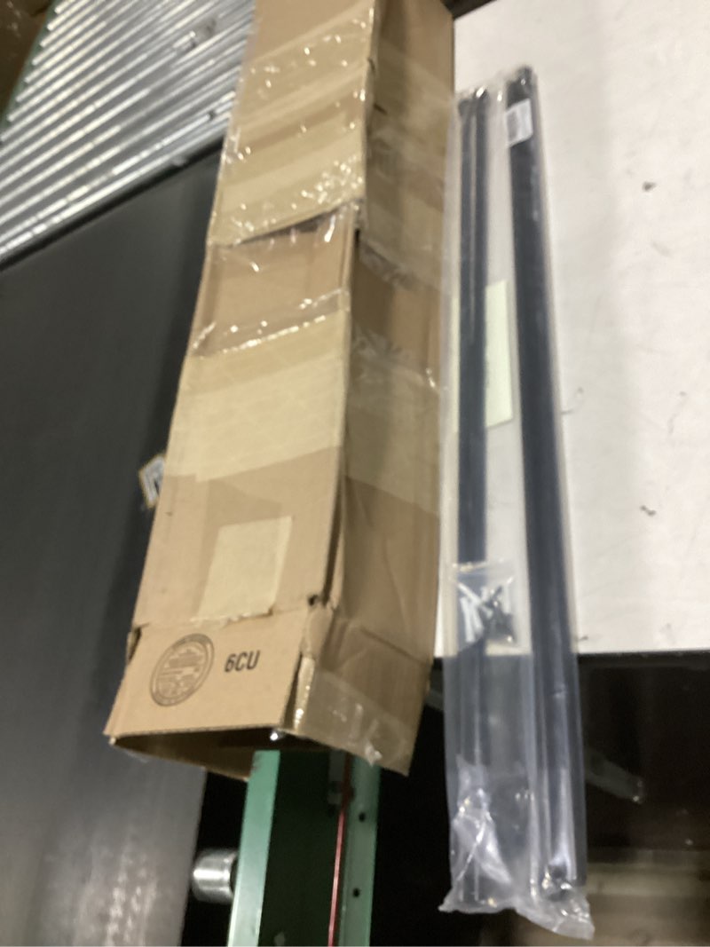 Condition photo showing New/Like New for KXLife 2 Pack Adjustable Curtain Rod for Windows 30-54 Inch, 1/2" Diameter, Small Cafe Decorative Window Curtain Rod with Brackets (Black) 30-54 Inch Black