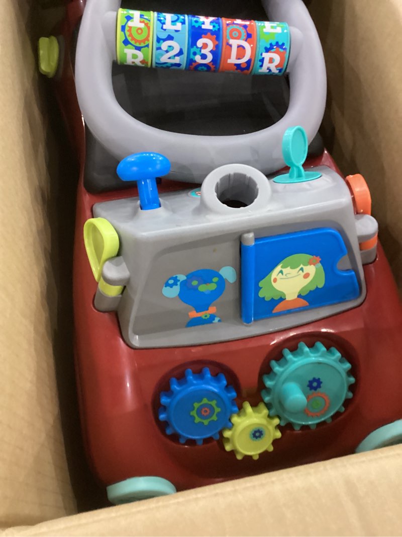 Condition photo showing As Is for Toddler Car Ride On, Toddler Toys for Ages 1-3, Baby Toys, Radio Flyer Busy Buggy, Red, Sit to Stand Ride On