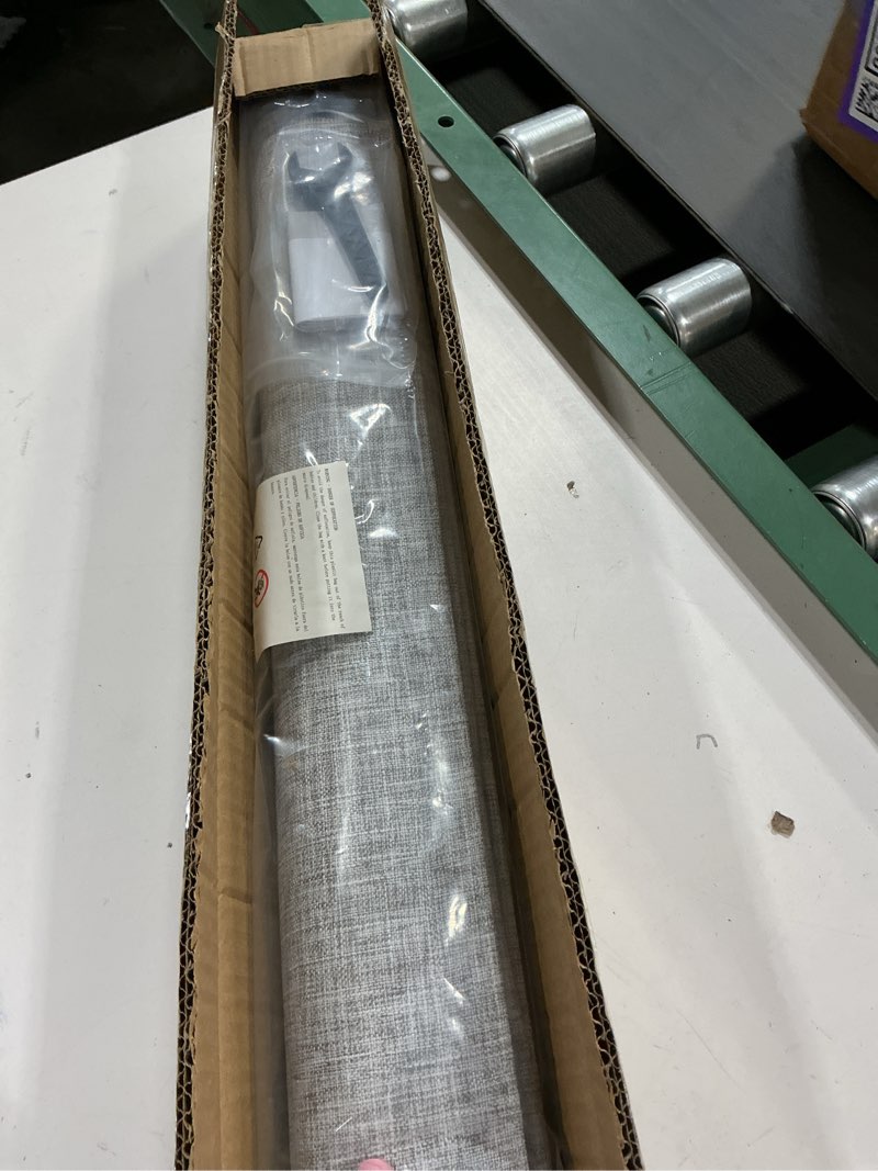 Condition photo showing New/Like New for LazBlinds No Tools No Drill Cordless Roman Shades for Windows, Blackout Thermal Insulated UV Blocking Window Blinds, Lightweight Fabric Blinds for Indoor Windows, 24" W x 72" H, Blackout - Grey Grey 24" W x 72" H