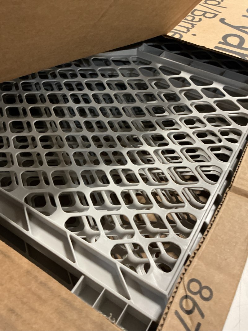 Condition photo showing Good Condition for Toddleroo by North States - Superyard Duo Extra Wide Baby Gate & Play Yard: 6 Panel Baby Playpen - Included Wall Mount Kit - Made in USA - 38.5 to 201 Inches Wide - 26 Inches Tall - Light Gray 6-Panel Barrier Light Gray