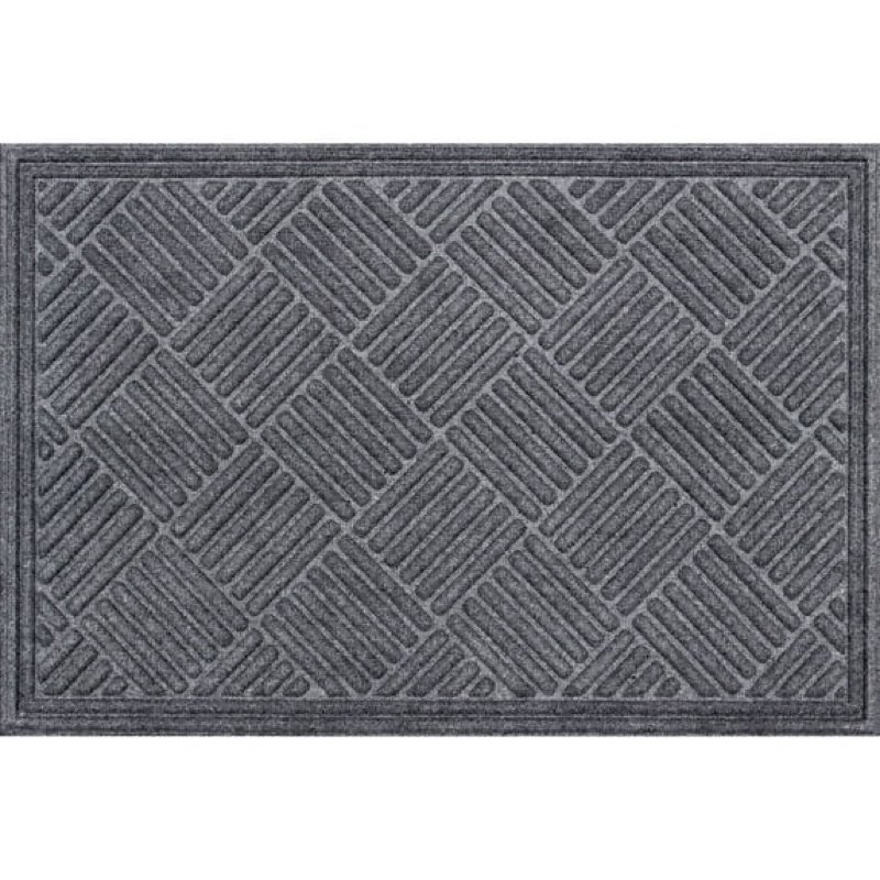 2’x3’ dark grey area rug with chevron pattern (similar to stock photo)