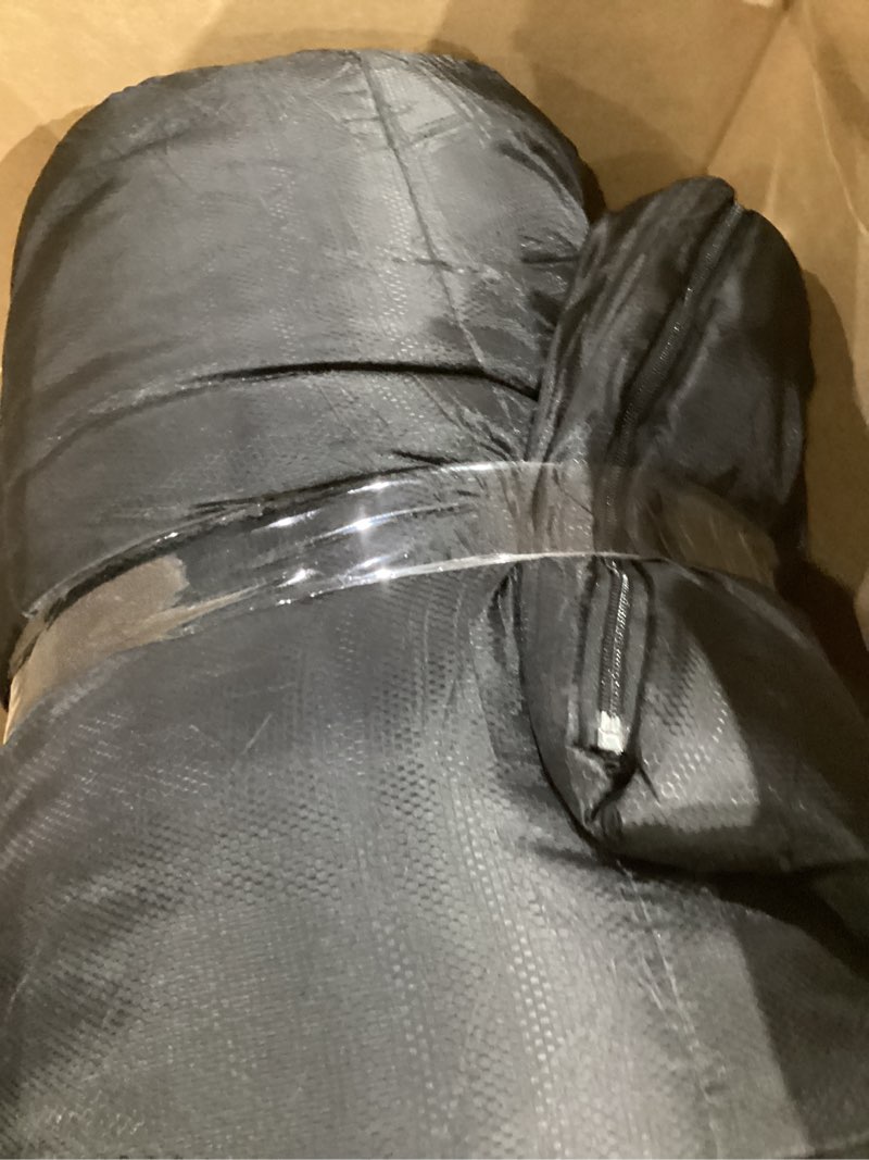 Condition photo showing Good Condition for Cold Weather Sleeping Bag 100% Cotton Flannel XXL for Adults Big and Tall,Free Compression Sack 0F Black 90" x 39" Right Zip