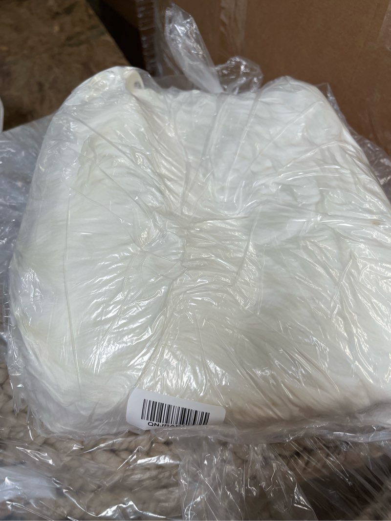 Condition photo showing Good Condition for natural sheepskin accent pillow cover, 20x20, ivory